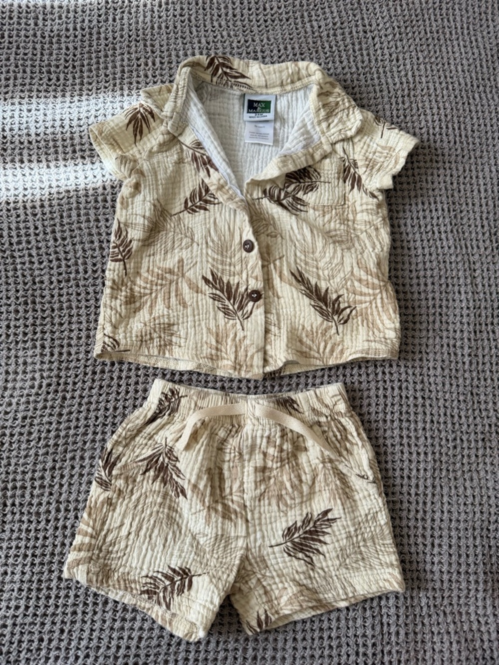 100% Cotton 2T Beach Outfit Set